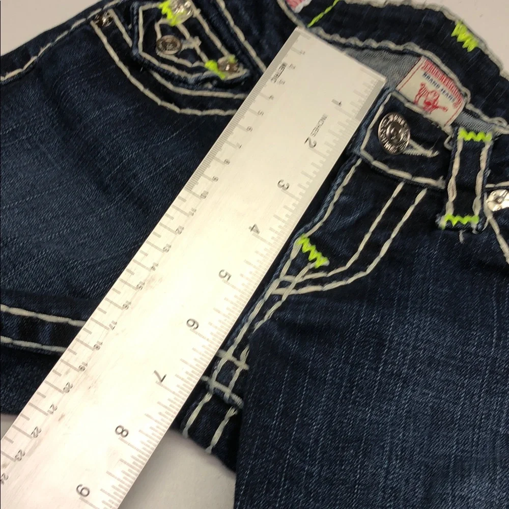 LIKE NEW TRUE RELIGION BILLY SUPER T SKINNY JEANS 24x33 🇺🇸 - Picture 11 of 14